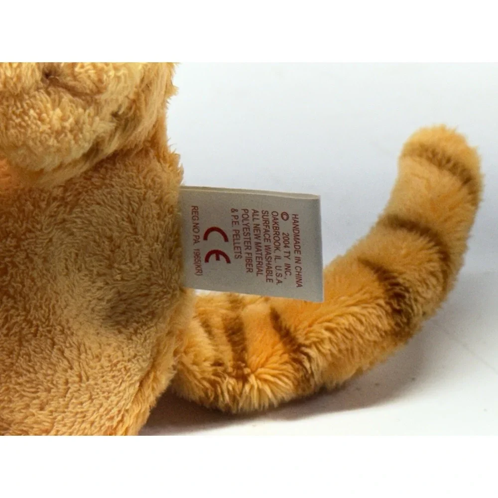 TY Beanie Baby Cool Cat‎ Garfield  Sunglasses Stuffed Animal Plush 2004 No Tag